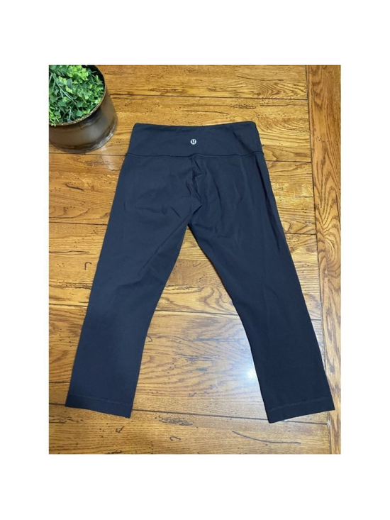 Lululemon Pants - Lululemon Wunder Under Full On Luon Crop Leggings Black 21” Women’s Size 6